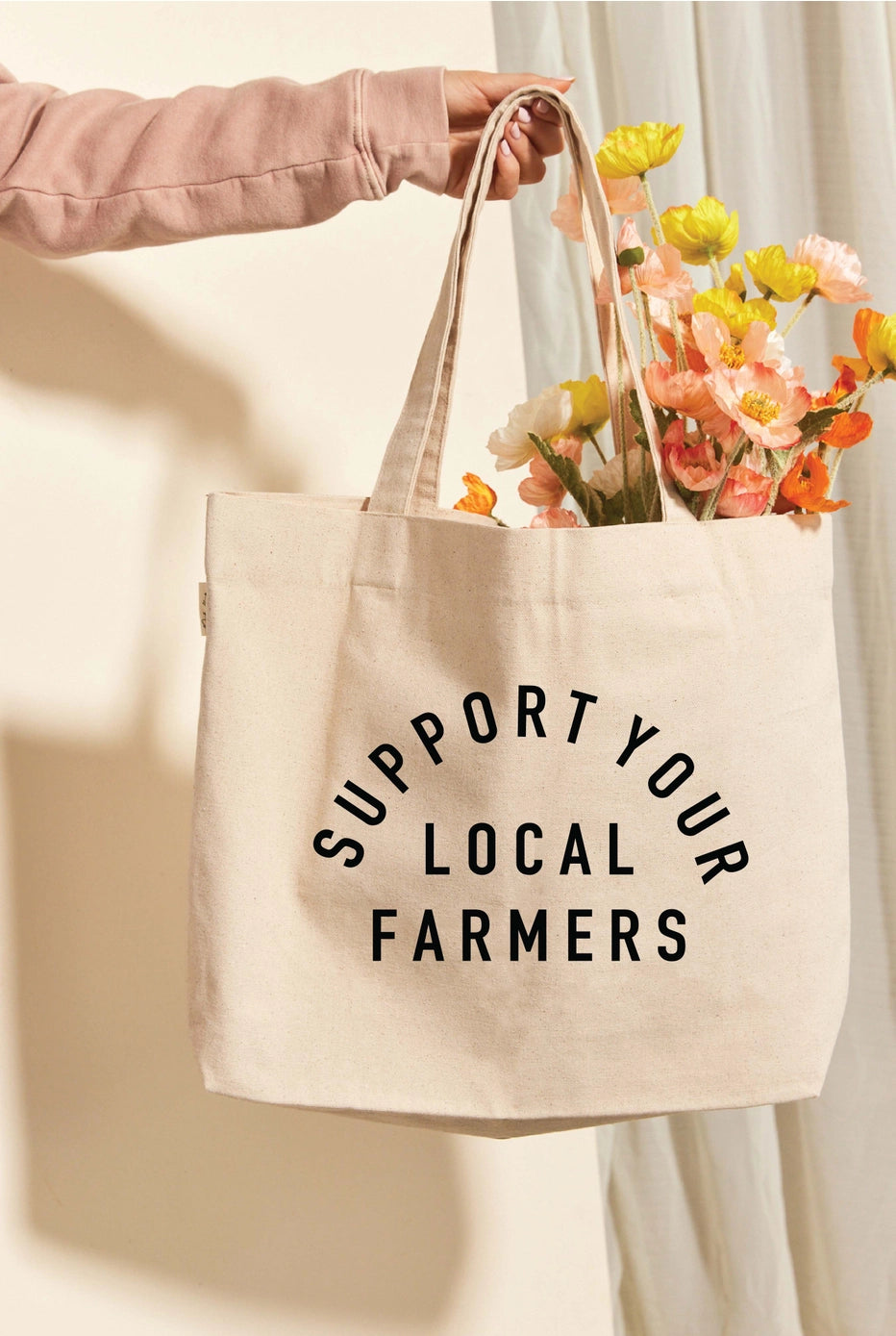 SUPPORT YOUR LOCAL FARMERS Canvas Tote Bag