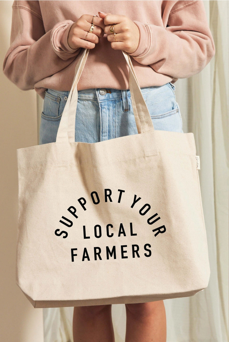 SUPPORT YOUR LOCAL FARMERS Canvas Tote Bag