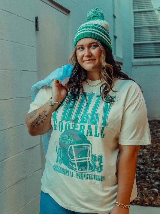 90's Philadelphia Football Vintage Oversized Tshirt - PRE ORDER!