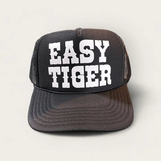 Easy Tiger Foam Trucker Hat | Black