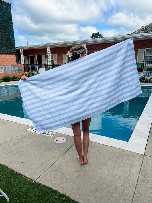 Blue Floral - Quick Dry Towel