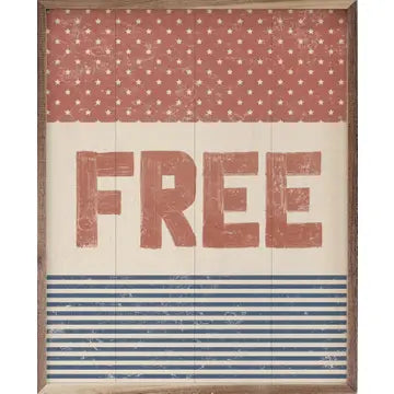 FREE - Red White Blue Wall Art