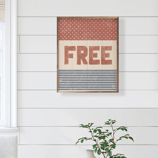 FREE - Red White Blue Wall Art