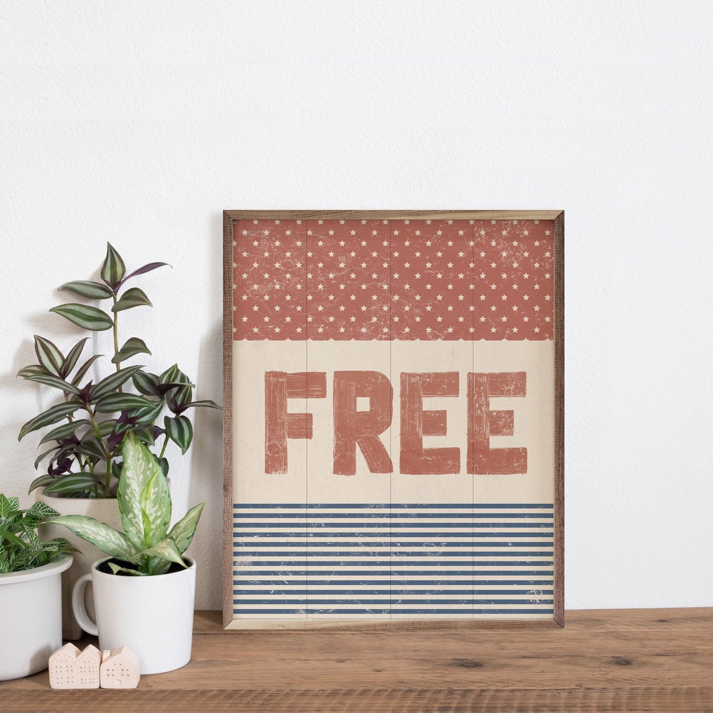 FREE - Red White Blue Wall Art
