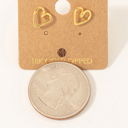 Heart Stud Earrings