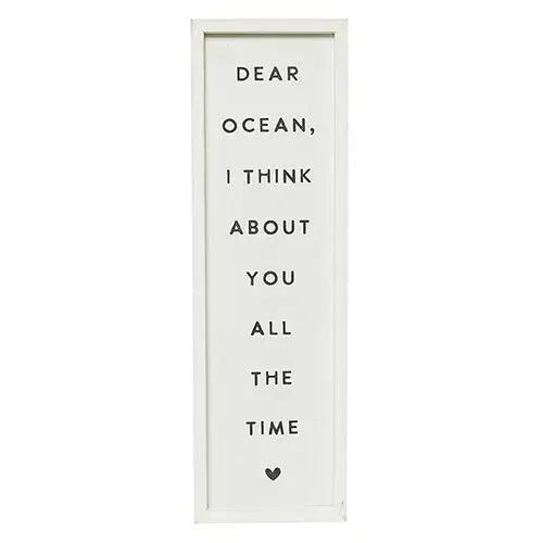 Dear Ocean - Wood Sign