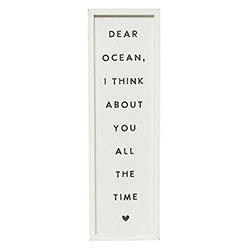 Dear Ocean - Wood Sign