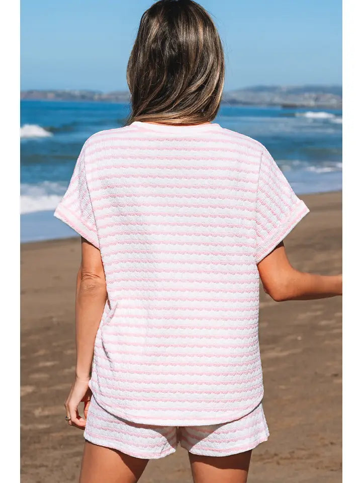 Daily Shift Stripe Print Set